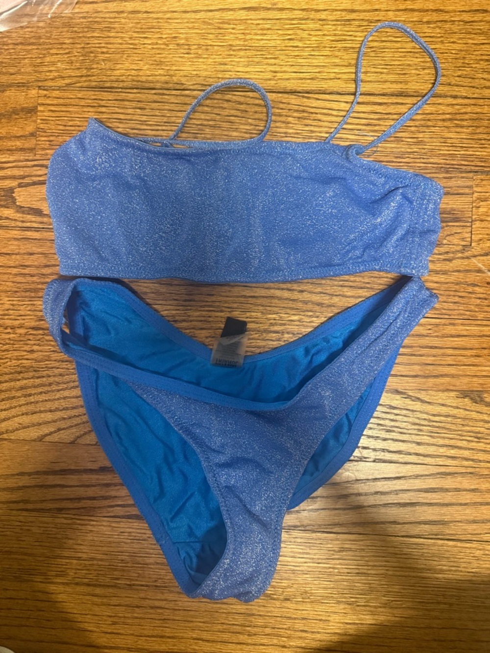 triangl swimwear Sparkle Blue Bikini Set